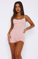 Keep Calm Pj Romper Pink