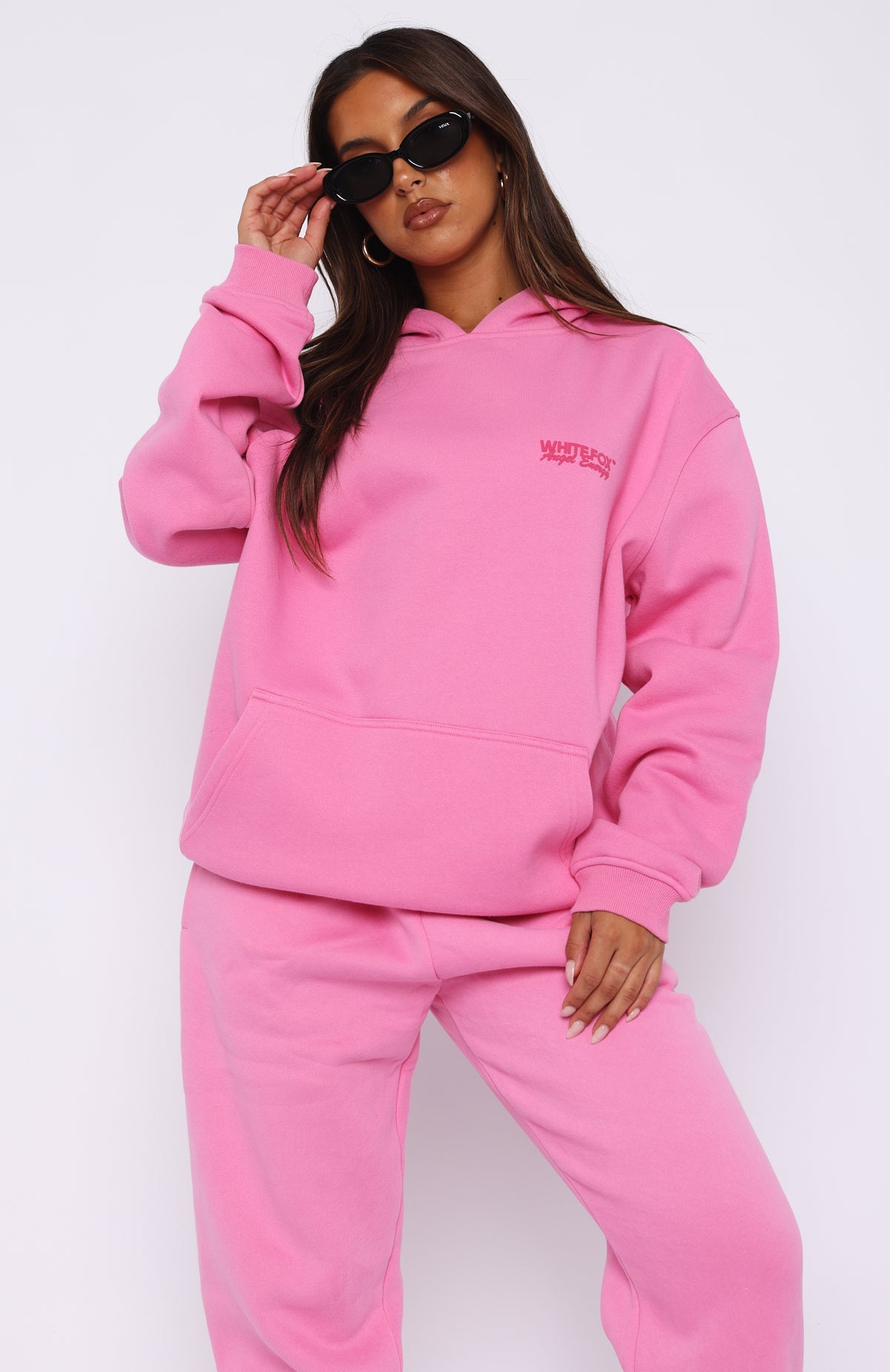 Angel Energy Oversized Hoodie Pink | White Fox Boutique