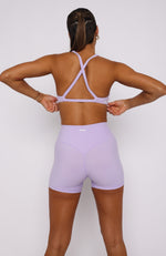 Keep Up High Waisted Shorts 4" Lilac