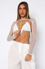 Lose My Breath Bolero White
