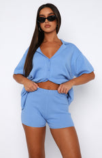 It's About Love Shorts Blue