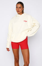 Good Things Are Coming Oversized Hoodie Cream