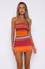 Mind Games Strapless Mini Dress Horizon Hues