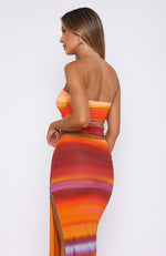 Intertwined Strapless Top Horizon Hues