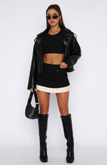 Teenage Fever Mini Skirt Black
