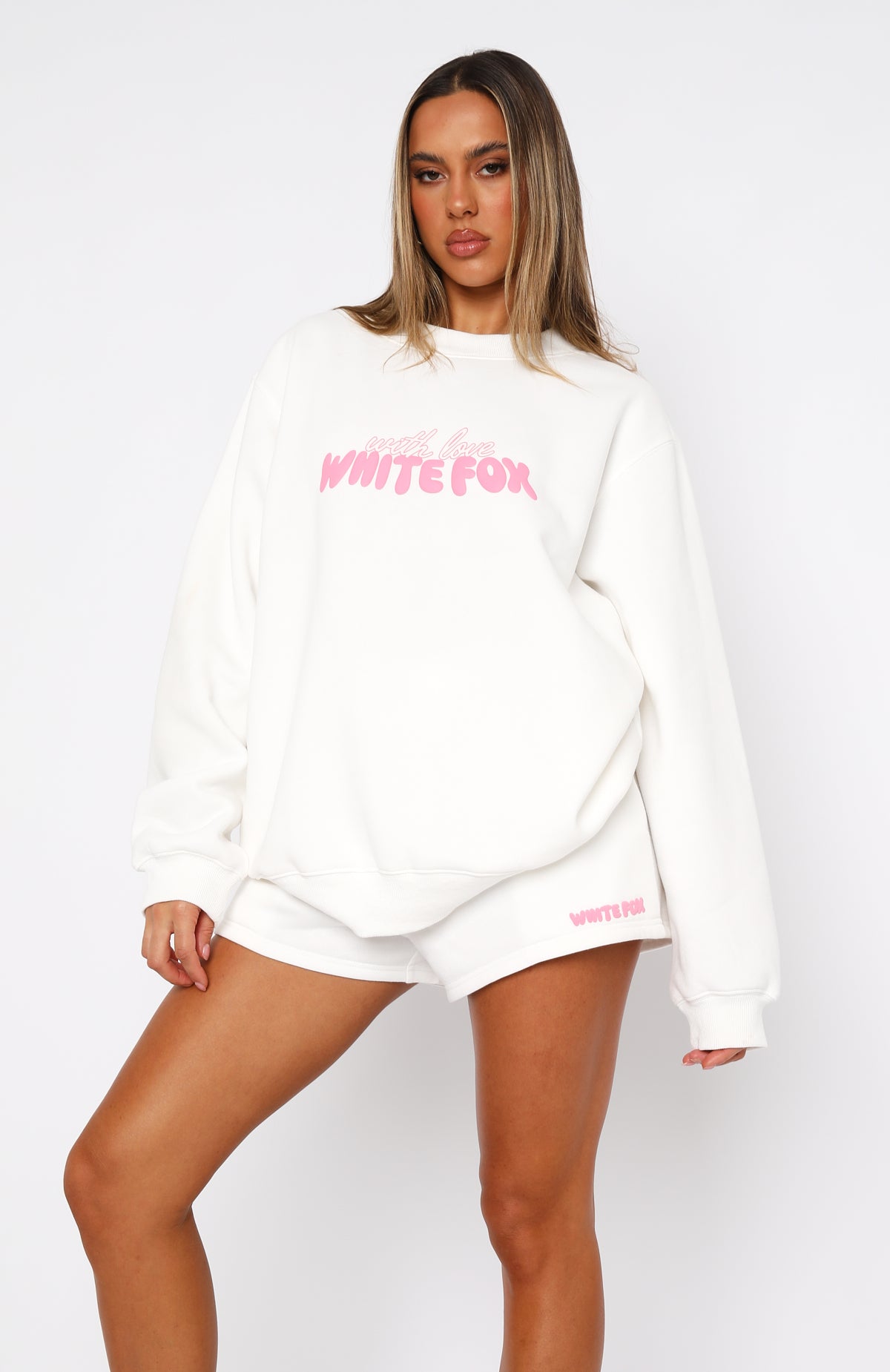 With Love Forever Oversized Sweater White | White Fox Boutique