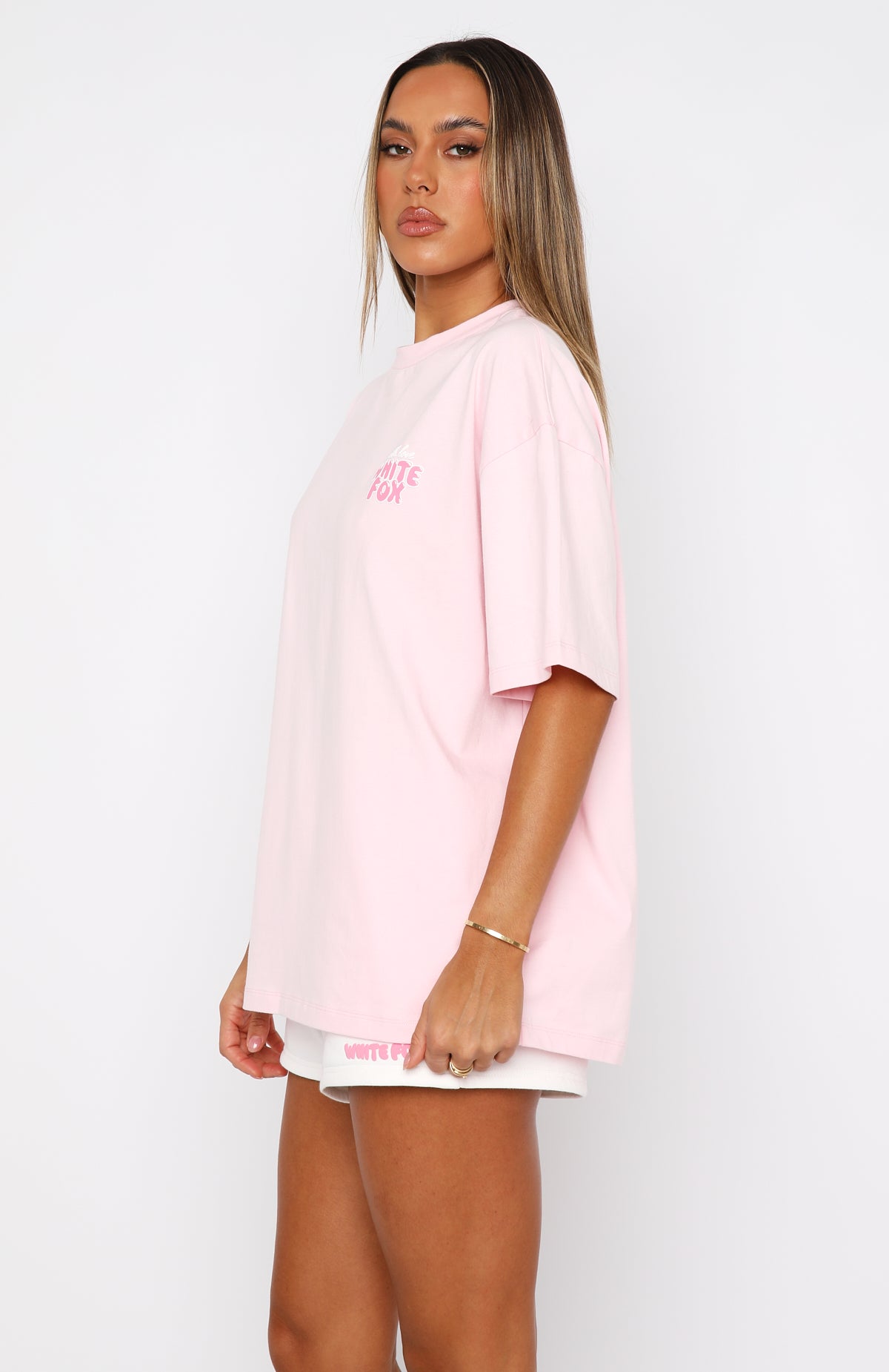 With Love Always Oversized Tee Baby Pink | White Fox Boutique