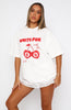 With Love In The Moment Oversized Tee White