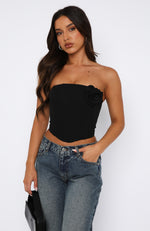 Chase A Feeling Strapless Bustier Black