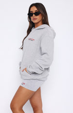 A Power Move Oversized Hoodie Grey Marle