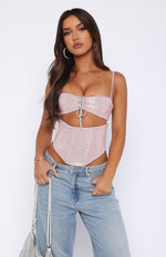 Can't Slow Down Bustier Pink