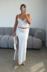 Love In The Sky Midi Skirt Off White