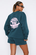Look For Me Oversized Sweater Teal