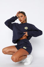 Look For Me Oversized Sweater Navy