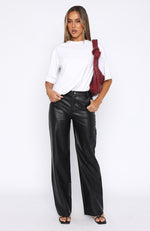 Lost In Space PU Pants Black