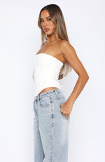 Let It Go Strapless Bustier White