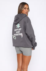 Lost Together Oversized Hoodie Volcanic