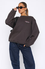 Don't Forget Oversized Sweater Charcoal