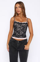 Lots Of Lust Lace Cami Black