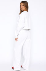 Trading Places Wide Leg Sweatpants Grey Marle