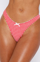 Seashell Bottoms Red Gingham