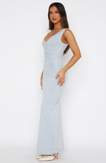 High Attraction Maxi Dress Dusty Blue