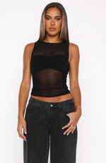 No Judgement Top Black
