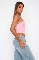 Don't Use Me Bustier Baby Pink