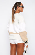 Latest And Greatest Oversized Sweater Neutral