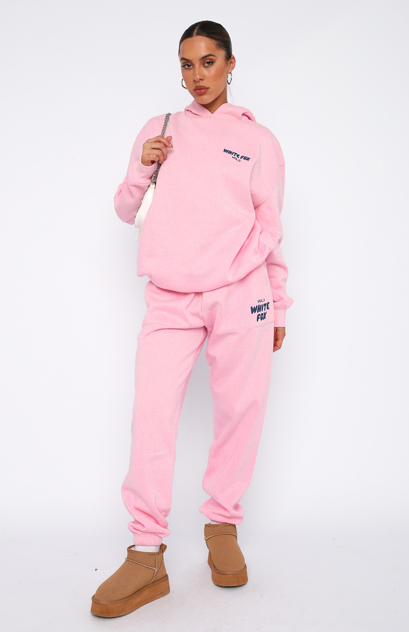 Pink and white sweatsuit online