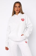 11th Street City Girl At Heart Oversized Hoodie Cherry Glaze