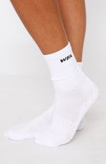 WFA Socks White/Espresso