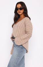 Aligned With You Sweater Oat