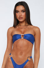 Beach Haven Bikini Top Electric Blue