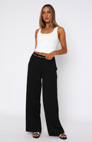 It's A Given Mid Rise Pants Black