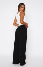 It's A Given Mid Rise Pants Black