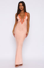 By Yourself Maxi Dress Peach