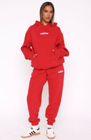 With Love In The Moment Sweatpants Red