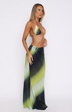 Crowd Pleaser Maxi Skirt Evergreen