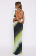 Crowd Pleaser Maxi Skirt Evergreen