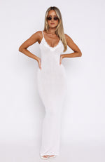 On The Radio Maxi Dress White