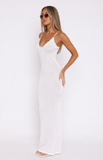 On The Radio Maxi Dress White