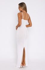 On The Radio Maxi Dress White