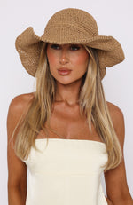 Girls Lunch Hat Light Tan