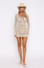 Trying To Be Your Girl Mini Dress Cream