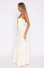 Pretty Thing Maxi Skirt Off White