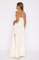 Pretty Thing Maxi Skirt Off White