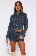 Know You Better Denim Jacket Offshore Blue