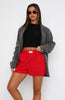 Nothing But Love Shorts Red