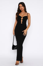 Break It Off Maxi Dress Black